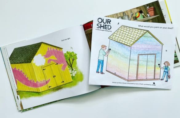 Our Shed Coloring Activity Feature Image