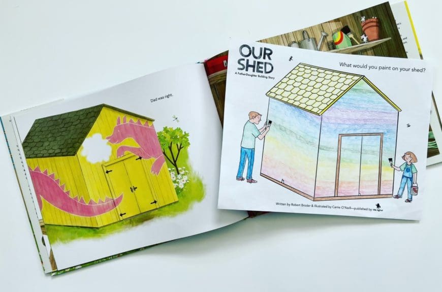 Our Shed Coloring Activity Feature Image